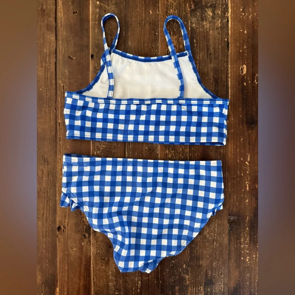 Harper Canyon Ruffle Gingham Print 2-piece Swimsuit